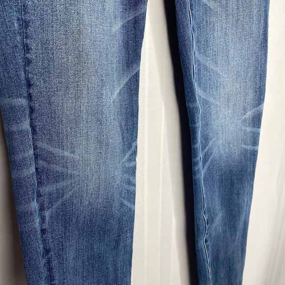 American Eagle Outfitters 360 Super Stretch Jeggings Skinny Jeans Size 00 Blue - Picture 7 of 10